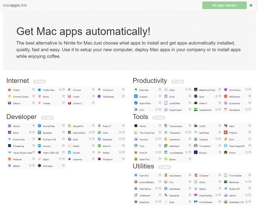 MacApp.link a handy website for Mac users